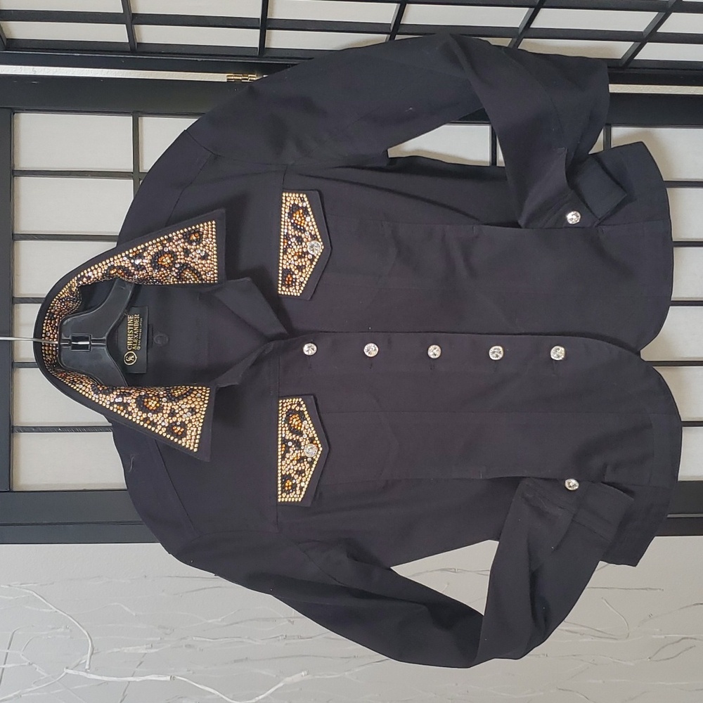 Christine Alexander black Jean jacket size Small.